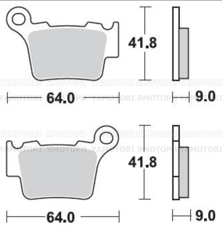 Колодки тормозные BRAKING 891CM44 Sintered (Дания)