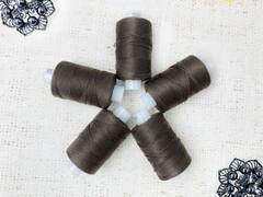 Нитки армированные 100ЛЛ, 200 м, тёмно-коричневый