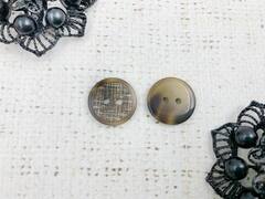 Пуговицы, d 1,8 см, 2 прокола, коричневый