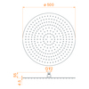 RGW 21148150-04 Верхний душ 3D круглый RGW SP-81-50-B