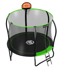 Батут каркасный с защитной сеткой  306 см Jump Power 10 ft Pro Stable Point Green