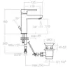 Ramon Soler 330403VA1169 Смеситель для раковины с автоматическим клапаном Хром