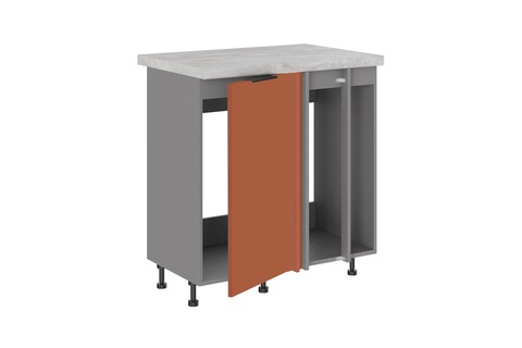 Брауни МП-850 шкаф под мойку (Стол под мойку (прямой угол) одна створка+2 фальшпанели)