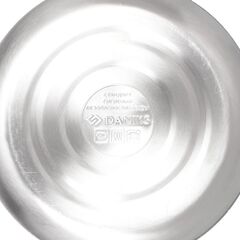 Чайник нерж, 3 л, свист, ручк с силик покр, Daniks, серый мрамор, DSC-8799
