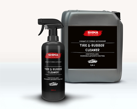 SHIMA DETAILER TIRE AND RUBBER CLEANER Очиститель шин, резиновых деталей и пластика 1л.