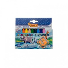 Мелки Jovi Треугольные восковые 12 цв. 973/12