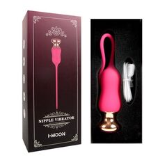 Розовый тонкий стимулятор Nipple Vibrator - 23 см. - 