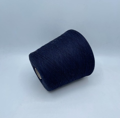 Бобинная пряжа (пр.Италия), 1500м /100гр, 80%шерсть, 20%полиамид, цвет- Темно-синий, арт.31783
