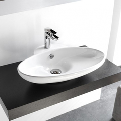 ArtCeram WASHBASINS FUORI 3  Раковина накладная 63х47 см, с 1 отв под смеситель, цвет белый. TFL004 01 00 bi*1 фото