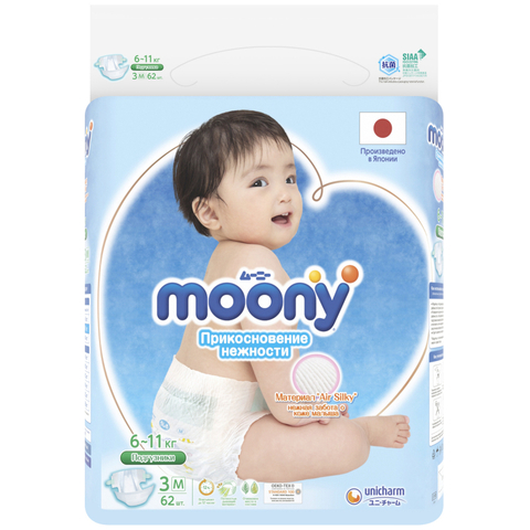 Подгузники MOONY,  6-11 кг (M)