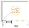 Душевая шторка на ванну Cezares PRATICO-V4 PRATICO-V-4-100/140-P-Cr-R