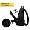 Картинка рюкзак однолямочный Ozuko 9805 Black - 13