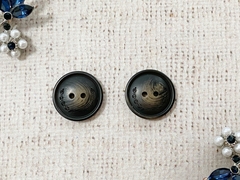 Пуговицы, d 2,1 см, чёрный с коричневым