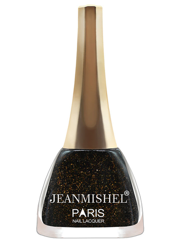 JEANMISHEL PARIS Лак для ногтей 10мл №277 (*6)черный с золотыми голографическими вкраплениями