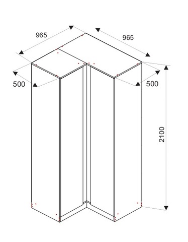 Шкаф Мори МШУ 960.1 (МБ1)