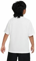 Детская теннисная футболка Nike Kids Dri-Fit Multi+ Top - white/black