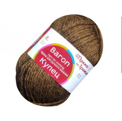 Пряжа "Купец", 50% Шерсть верблюжья, 50% Акрил, 100гр, 200м, т. бежевый