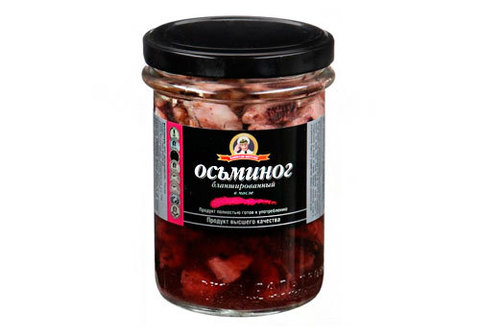 Осьминог  в масле "Капитан вкусов", 210г
