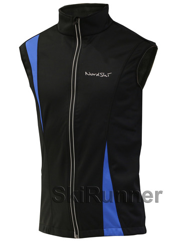 Лыжный жилет Nordski Active Black/Blue