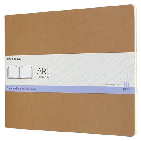 Блокнот для рисования Moleskine ART CAHIER SKRTCH ALBUM ARTSKA7P3 216x279мм обложка картон 88стр. бежевый
