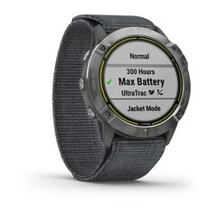 Мультиспортивные часы Garmin Enduro Steel with Gray UltraFit Nylon Strap