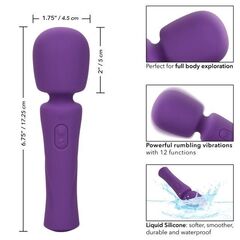 Фиолетовый ванд Stella Liquid Silicone Massager - 17,25 см. - 