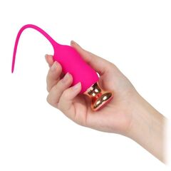 Розовый тонкий стимулятор Nipple Vibrator - 23 см. - 