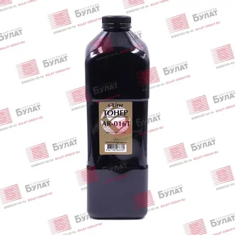 Тонер БУЛАТ s-Line AR-016T для Sharp AR-5316 (Чёрный, банка 537 г)