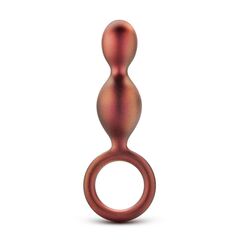 Коричневый анальный стимулятор Duo Loop Copper Anal Plug - 13,3 см. - 