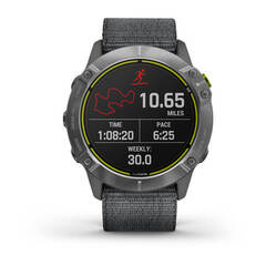 Мультиспортивные часы Garmin Enduro Steel with Gray UltraFit Nylon Strap