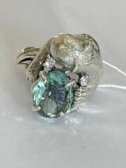 Пантера (кольцо из серебра)