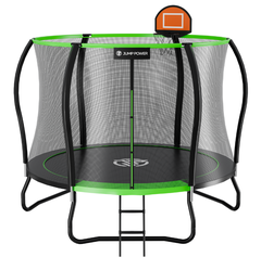 Батут каркасный с защитной сеткой  244 см Jump Power 8 ft Pro Stable Point Green