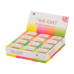 
          Ластик Basir, прямоугольная форма, ароматизированный, мягкий, цветной корпус, рисунок яркий омбре