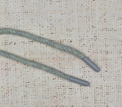 Шнур, L 138 см, ш. 5 мм, серый меланж