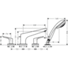 Смеситель на борт ванны Hansgrohe Focus 31936000