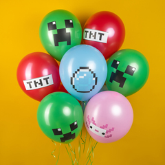 К 12''/30 см, Пиксели, TNT, Ассорти, пастель, 2 ст, 2 ст, 25 шт.