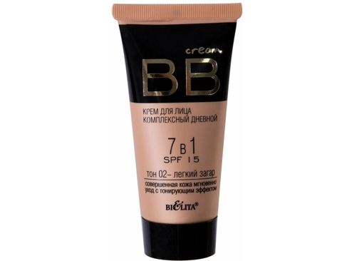 BB cream Крем для лица Комплексный дневной 7в1 SPF15 тон №02 30 мл Белита