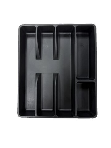 Лоток для столовых приборов Olsfors, цвет: черный, размер: 31*26*4 см., материал: полипропилен