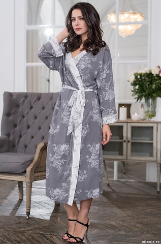 Длинный запашной халат COLLETT 6559