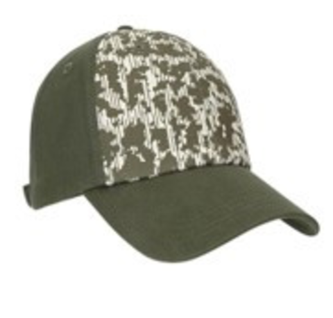 Кепка LINE CAMO PRINTED CAP WASHED GREEN
