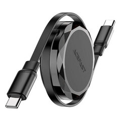 Кабель ACEFAST C13-03 USB-C - USB-C 60W Retractable Charging Data Cable, черный
