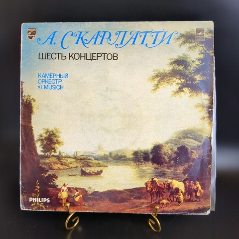 А.Скарлатти виниловая пластинка 12 дюймов Шесть концертов для струнного оркестра, Камерный оркестр "I MUSICI", классика, винтаж СССР Мелодия 1982 год