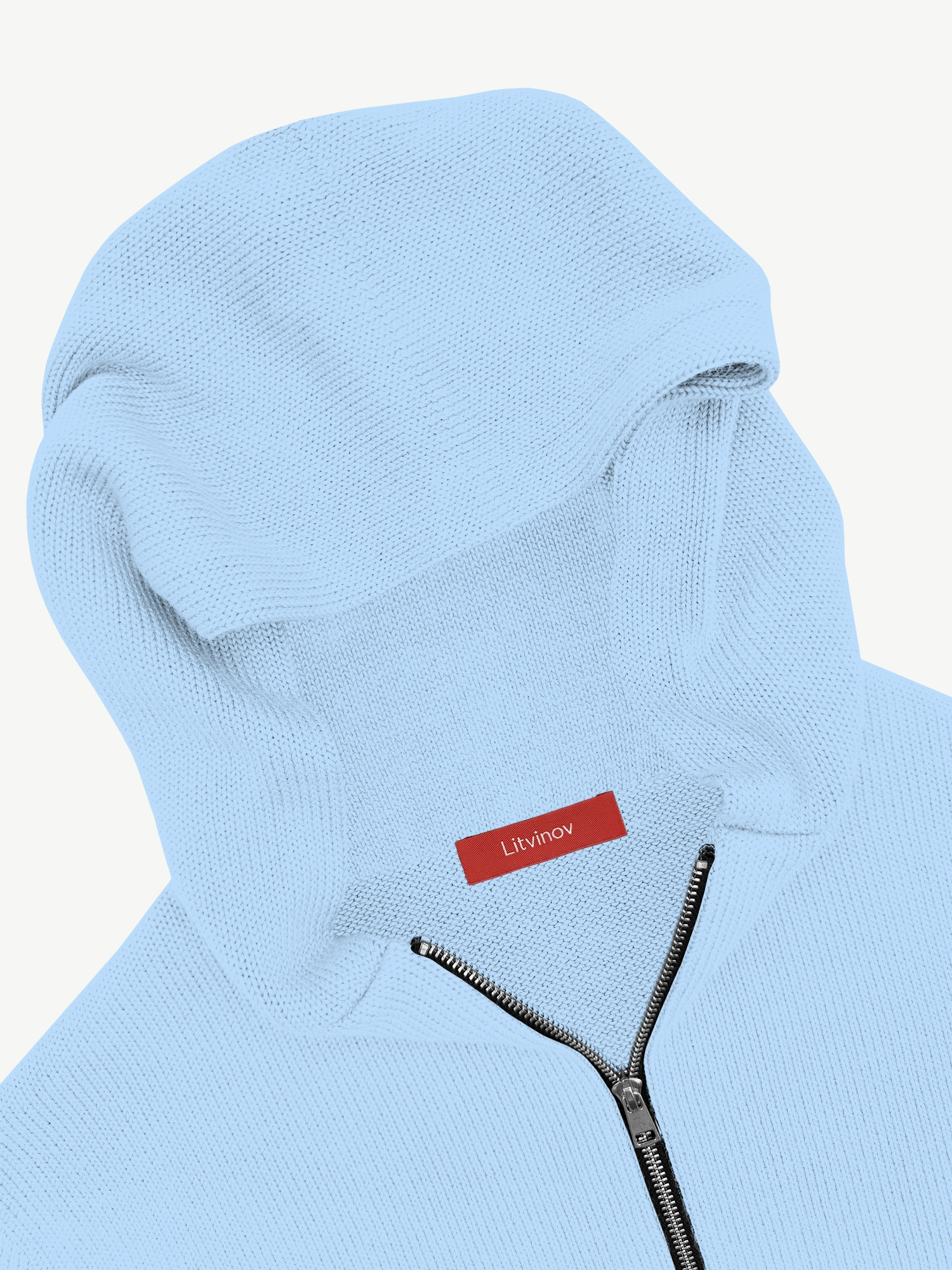 Толстовка на замке из экохлопка