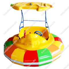 Электрическая бамперная лодка «Радуга» на часовом механизме, без мишени и пистолета