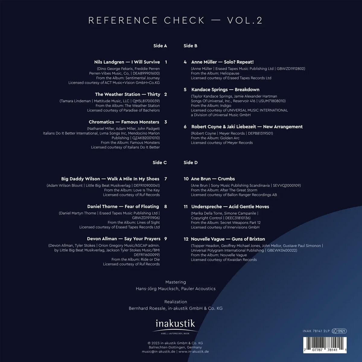 Inakustik LP, Canton Reference Check Vol. 2 (45 RPM), 01678141