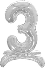 К 32''/81 см, Цифра на подставке, Серебро 