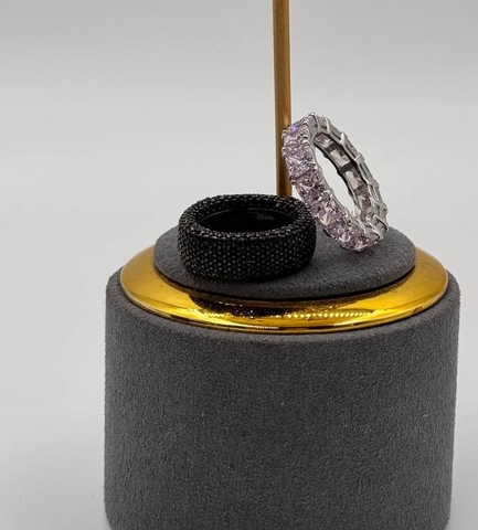 91658- Кольцо-дорожка из серебра 925 пробы в обсыпке из куб.циркониев APM MONACO