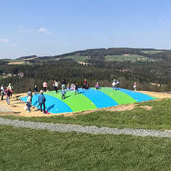 Надувная подушка для установки в грунт «Воздушный остров», 15×10×2 м