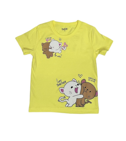 009_БК24 Футболка кор.рукав д/д, желтый