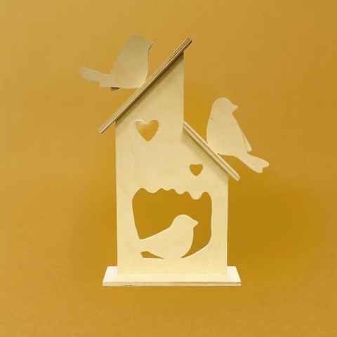 Домики с птичками (30*18см) фанера